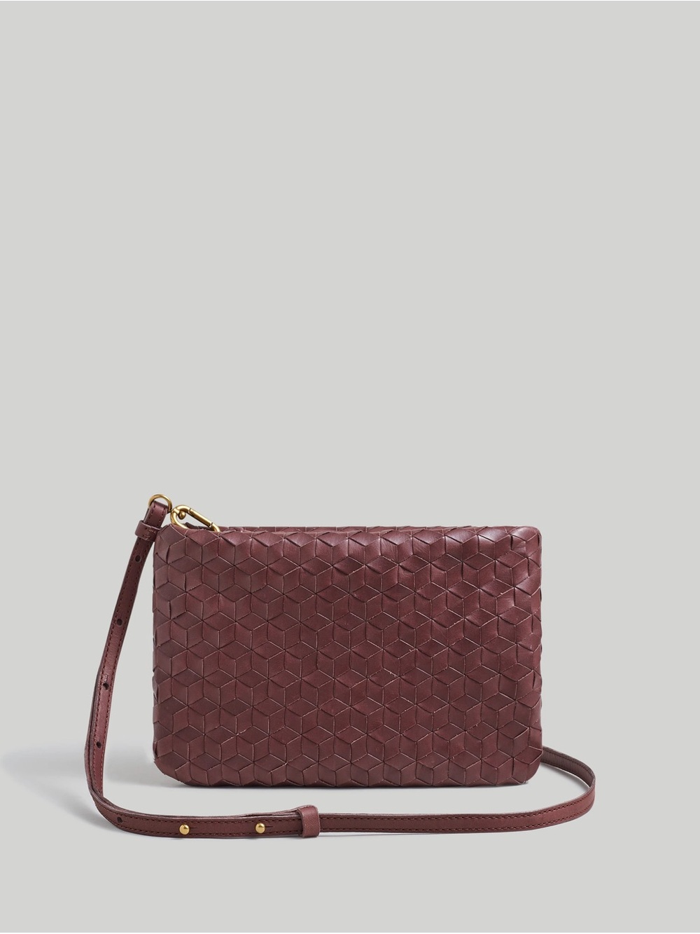 Madewell Puff Crossbody Bag in Chocolate Brown